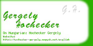 gergely hochecker business card